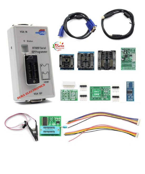 RT809F Serial ISP BIOS Programmer With 1.8V Adapter And 9 Adapters Set