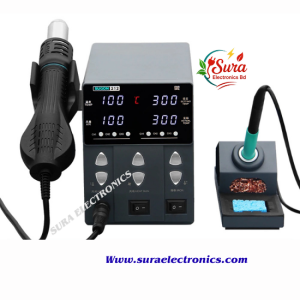 Sugon 212 760W 2IN1 Soldering Iron Hot Air Gun Digital Display Rework Station